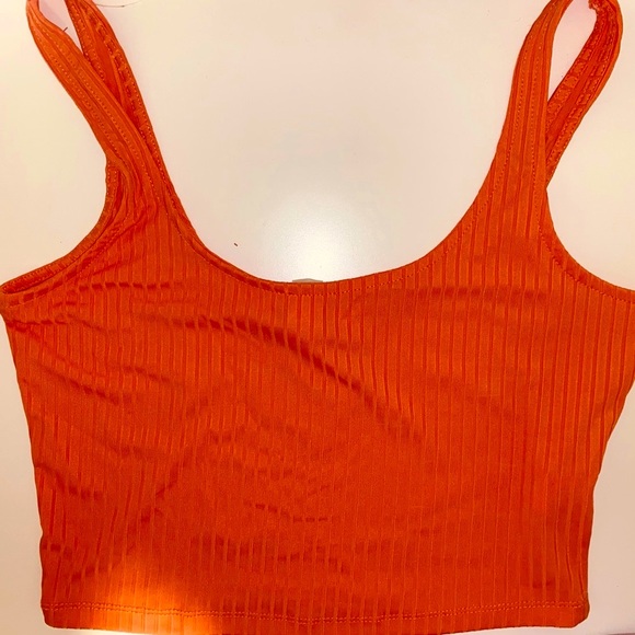 NWT Revamped - Pastel Orange Crop Top - Picture 4 of 4